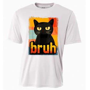 Funny Cat Bruh For Meme Graphic Cooling Performance Crew T-Shirt