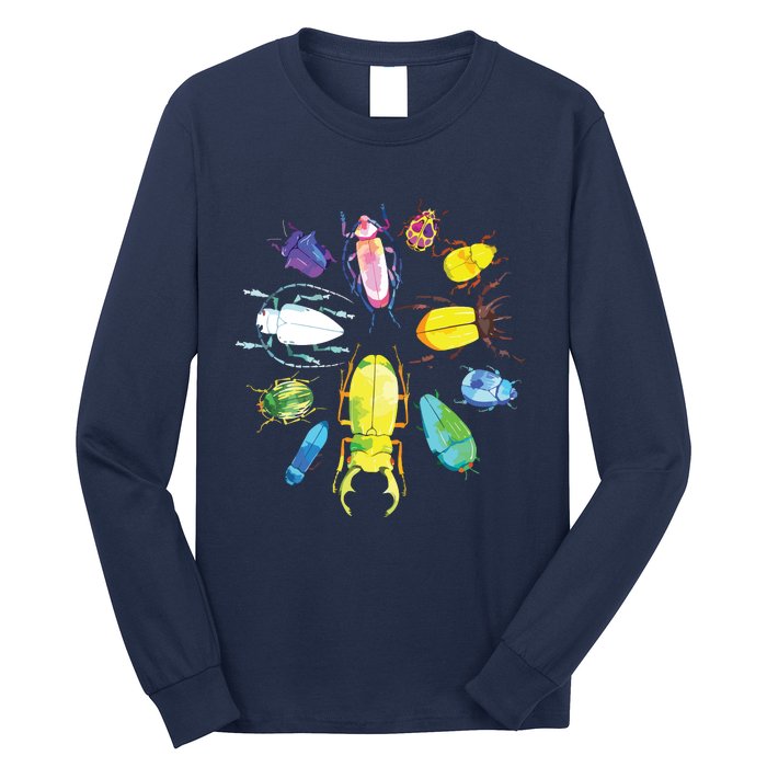 Fun Cute Bugs Insects Beetles Bug Catcher Long Sleeve Shirt