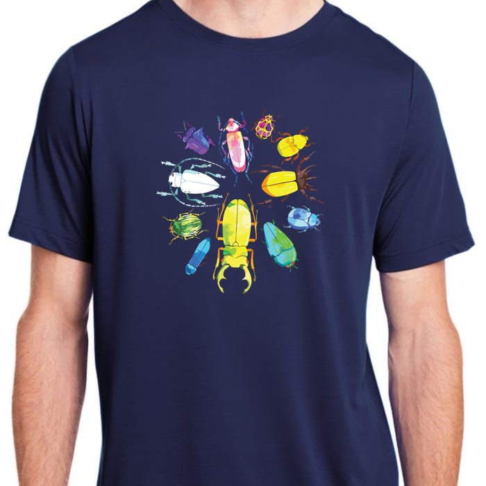 Fun Cute Bugs Insects Beetles Bug Catcher Adult ChromaSoft Performance T-Shirt