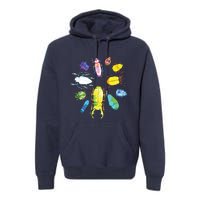 Fun Cute Bugs Insects Beetles Bug Catcher Premium Hoodie