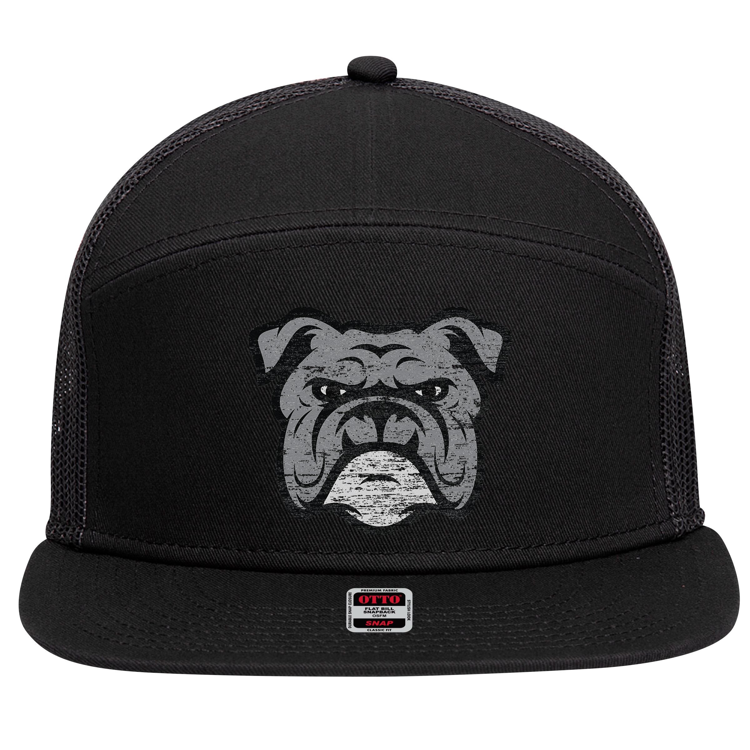 Funny Cool Bulldog Dog Lover Gifts Idea 7 Panel Mesh Trucker Snapback Hat