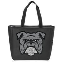 Funny Cool Bulldog Dog Lover Gifts Idea Zip Tote Bag