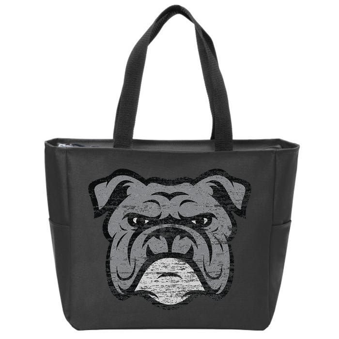 Funny Cool Bulldog Dog Lover Gifts Idea Zip Tote Bag