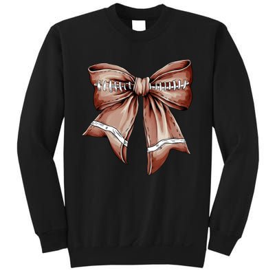 Fall Coquette Bow Football Sweatshirt