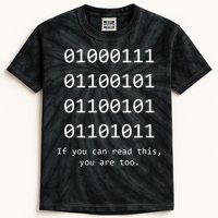 Funny Computer Binary Code Programmer Developer Geek Gift Kids Tie-Dye T-Shirt