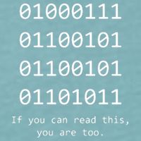 Funny Computer Binary Code Programmer Developer Geek Gift Sueded Cloud Jersey T-Shirt