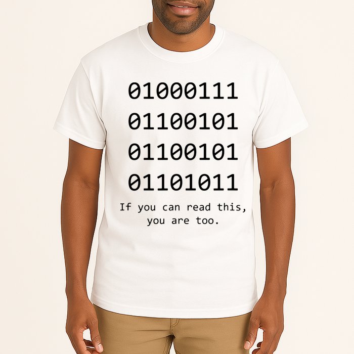 Funny Computer Binary Code Programmer Developer Geek Gift Tall T-Shirt