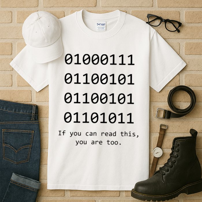 Funny Computer Binary Code Programmer Developer Geek Gift Tall T-Shirt