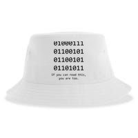 Funny Computer Binary Code Programmer Developer Geek Gift Sustainable Bucket Hat