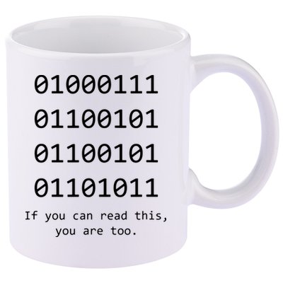 Funny Computer Binary Code Programmer Developer Geek Gift 11oz C Handle Ceramic Mug