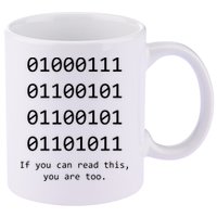 Funny Computer Binary Code Programmer Developer Geek Gift 11oz C Handle Ceramic Mug
