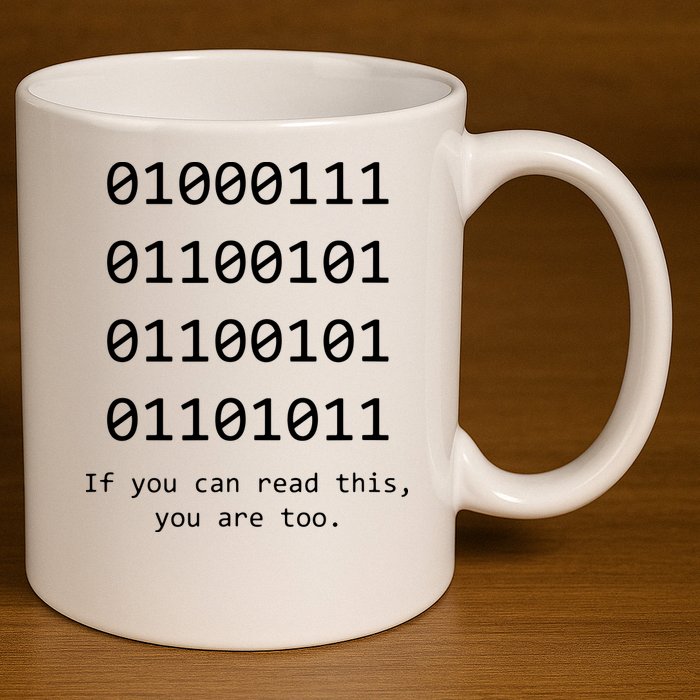 Funny Computer Binary Code Programmer Developer Geek Gift 11oz C Handle Ceramic Mug