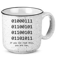 Funny Computer Binary Code Programmer Developer Geek Gift 15oz Campfire Ceramic Mug
