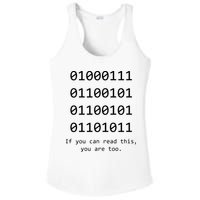 Funny Computer Binary Code Programmer Developer Geek Gift Ladies PosiCharge Competitor Racerback Tank