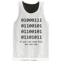 Funny Computer Binary Code Programmer Developer Geek Gift Mesh Reversible Basketball Jersey Tank
