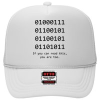 Funny Computer Binary Code Programmer Developer Geek Gift Trucker Hat