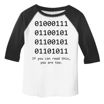 Funny Computer Binary Code Programmer Developer Geek Gift Toddler Fine Jersey T-Shirt