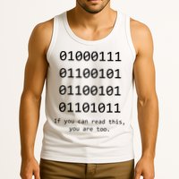Funny Computer Binary Code Programmer Developer Geek Gift Tank Top