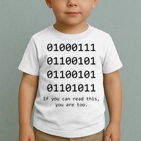 Funny Computer Binary Code Programmer Developer Geek Gift Toddler T-Shirt