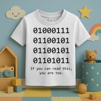 Funny Computer Binary Code Programmer Developer Geek Gift Toddler T-Shirt