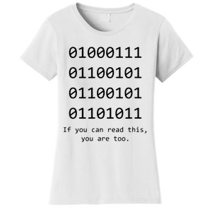 Funny Computer Binary Code Programmer Developer Geek Gift Women's T-Shirt