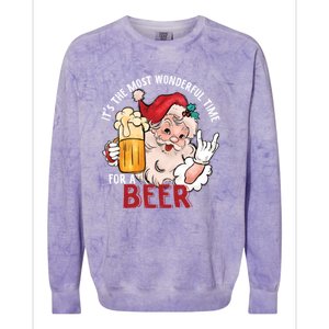 Funny Christmas Beer Meme For Ugly Christmas Beer Funny Gift Colorblast Crewneck Sweatshirt