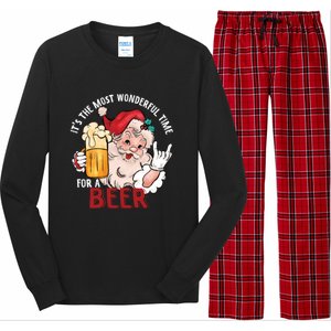 Funny Christmas Beer Meme For Ugly Christmas Beer Funny Gift Long Sleeve Pajama Set