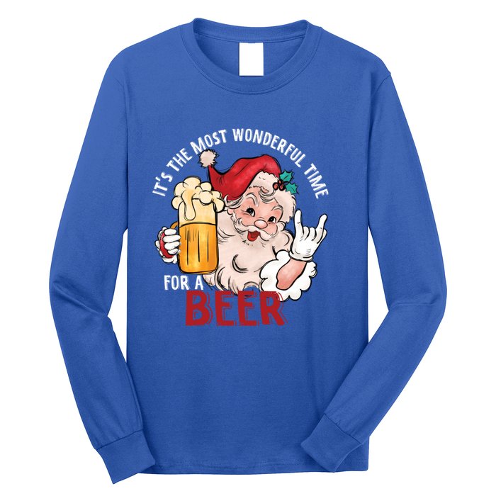 Funny Christmas Beer Meme For Ugly Christmas Beer Funny Gift Long Sleeve Shirt