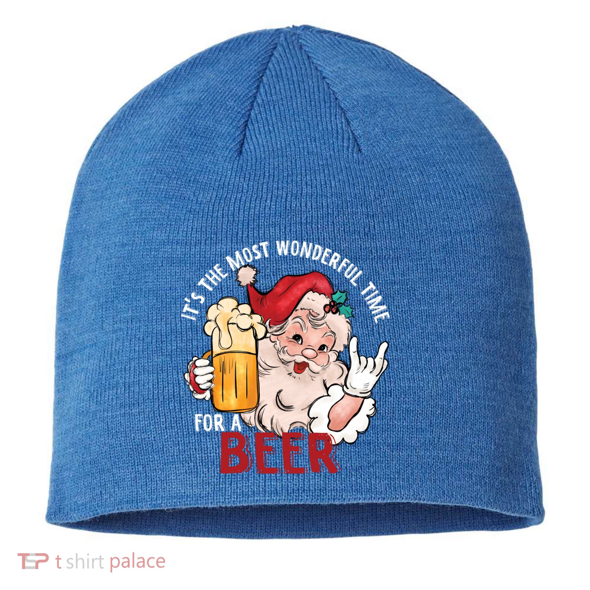Funny Christmas Beer Meme For Ugly Christmas Beer Funny Gift Sustainable Beanie