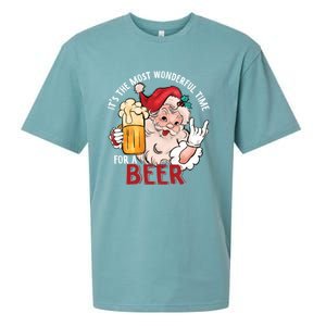 Funny Christmas Beer Meme For Ugly Christmas Beer Funny Gift Sueded Cloud Jersey T-Shirt