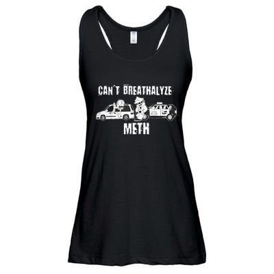 Funny CanT Breathalyze Meth Humor Quote Saying Ladies Essential Flowy Tank