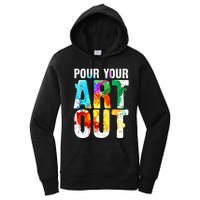 Funny Colorful Brain Art Teacher Artist for Student Painter Women's Pullover Hoodie