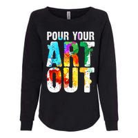 Funny Colorful Brain Art Teacher Artist for Student Painter Womens California Wash Sweatshirt