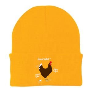 Funny Chicken Butt Guess Why Farm Farming Hens Roaster Knit Cap Winter Beanie