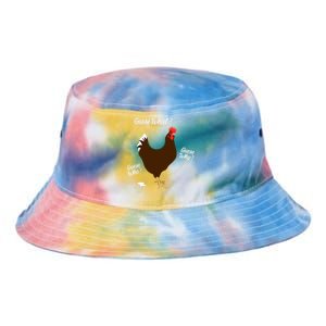 Funny Chicken Butt Guess Why Farm Farming Hens Roaster Tie Dye Newport Bucket Hat