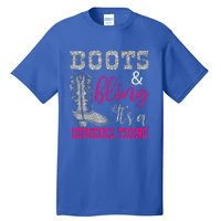 Funny Cowgirl Boots Bling Women Gift Country Life Tall T-Shirt