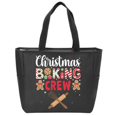 Funny Christmas Baking Crew Baking Christmas Cookie Zip Tote Bag