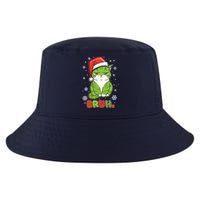 Funny Christmas Bruh Grumpy Grinch Cat Cool Comfort Performance Bucket Hat
