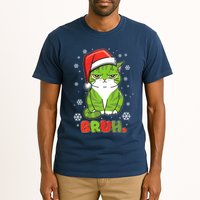 Funny Christmas Bruh Grumpy Grinch Cat Tall T-Shirt