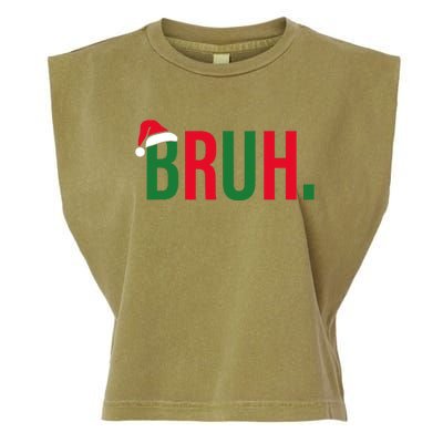 Funny Christmas Bruh Xmas Bruh Garment-Dyed Women's Muscle Tee