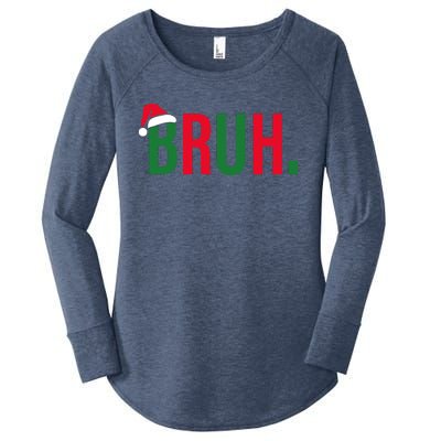 Funny Christmas Bruh Xmas Bruh Women's Perfect Tri Tunic Long Sleeve Shirt