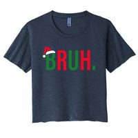 Funny Christmas Bruh Xmas Bruh Women's Crop Top Tee