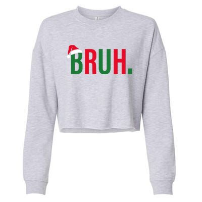 Funny Christmas Bruh Xmas Bruh Cropped Pullover Crew