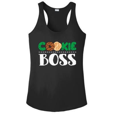 Funny Cookie Boss Girl Troop Leader Family Matching Ladies PosiCharge Competitor Racerback Tank