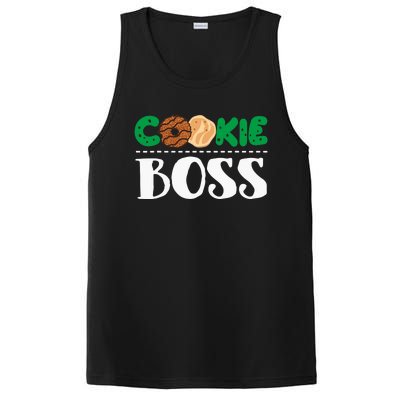 Funny Cookie Boss Girl Troop Leader Family Matching PosiCharge Competitor Tank