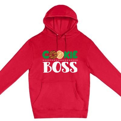 Funny Cookie Boss Girl Troop Leader Family Matching Premium Pullover Hoodie