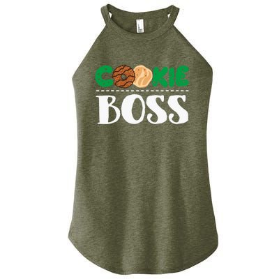 Funny Cookie Boss Girl Troop Leader Family Matching Women’s Perfect Tri Rocker Tank