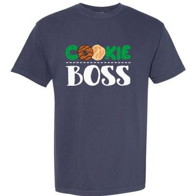 Funny Cookie Boss Girl Troop Leader Family Matching Garment-Dyed Heavyweight T-Shirt