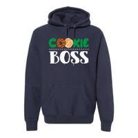 Funny Cookie Boss Girl Troop Leader Family Matching Premium Hoodie