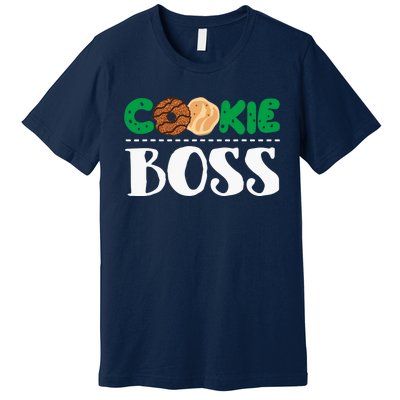 Funny Cookie Boss Girl Troop Leader Family Matching Premium T-Shirt